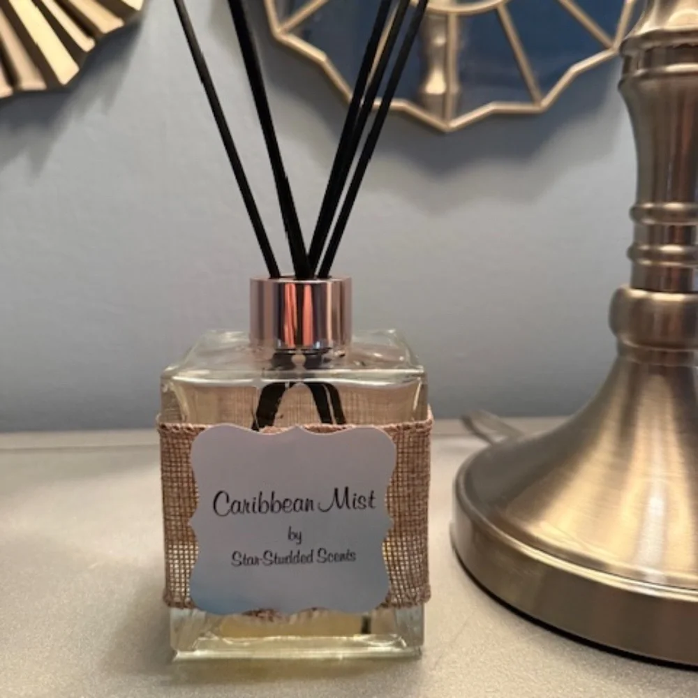 Star=Studded Scents Caribbean Mist Reed Diffuser Home Scents